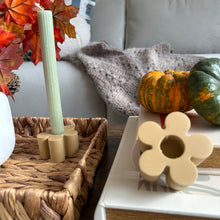 Load image into Gallery viewer, Hazelnut Autumn Candle Stick Holder: Taper or Pillar Candle Holder
