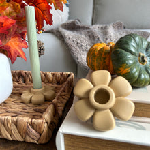Load image into Gallery viewer, Hazelnut Autumn Candle Stick Holder: Taper or Pillar Candle Holder
