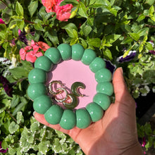 Load image into Gallery viewer, Green &amp; Pink Decorative Bubble Jesmonite Tray
